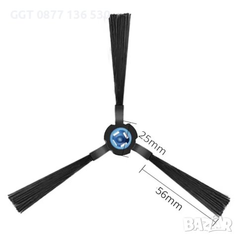 Централна турбо четка и странични четки за прахосмукачка робот ILIFE, снимка 4 - Прахосмукачки - 43436649