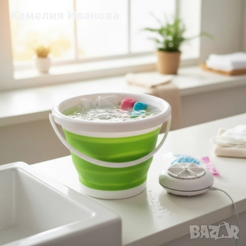 Мини пералня за дрехи – компактното решение за бързо пране у дома и на път, снимка 4 - Перални - 51820880