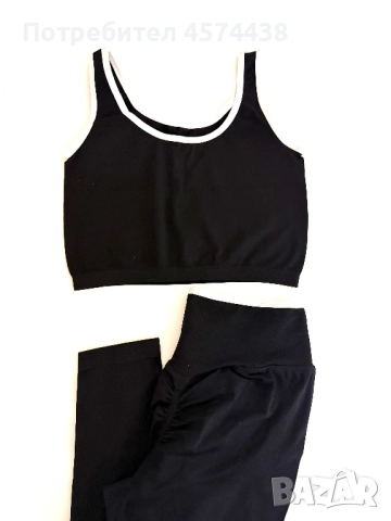 Дамски Спортен Фитнес Комплект Спортна Екипировка за Фитнес М, снимка 15 - Спортни екипи - 52503746