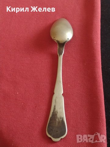 Старинна рядка лъжичка дебело посребрена красива орнаментика за КОЛЕКЦИЯ ДЕКОРАЦИЯ БИТОВ КЪТ 42227, снимка 4 - Други ценни предмети - 43818612