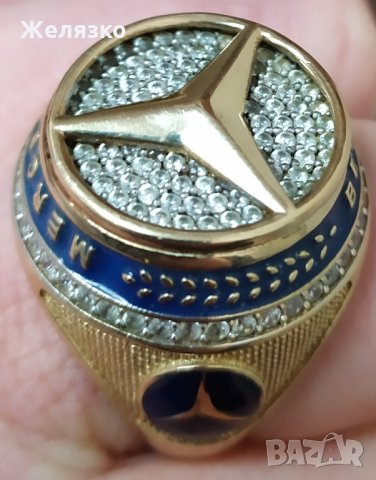 Масивен златен мъжки пръстен МЕРЦЕДЕС, снимка 9 - Други ценни предмети - 32619009