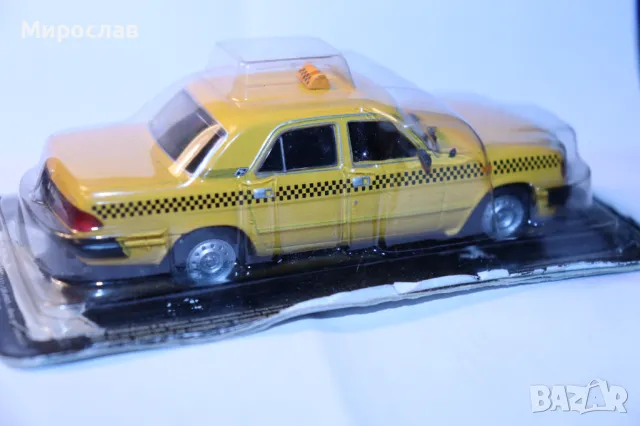 1:43 ВОЛГА VOLGA TAXI ТАКСИ КОЛИЧКА ИГРАЧКА МОДЕЛ, снимка 2 - Колекции - 48538662