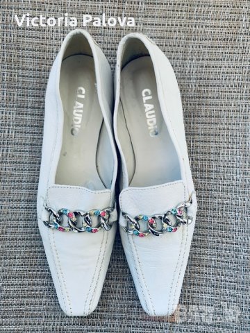 Красиви модерни обувки-лоуфъри CLAUDIO Италия, снимка 4 - Дамски ежедневни обувки - 32502240