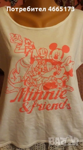 Oysho Disney Бяла Тениска , снимка 2 - Тениски - 53026359