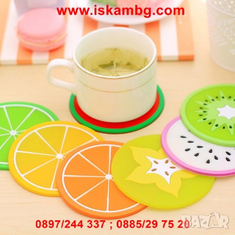 КОМПЛЕКТ СИЛИКОНОВИ ПОДЛОЖКИ ЗА ЧАШИ ПЛОДЧЕТА - код 2128, снимка 8 - Други стоки за дома - 26789370