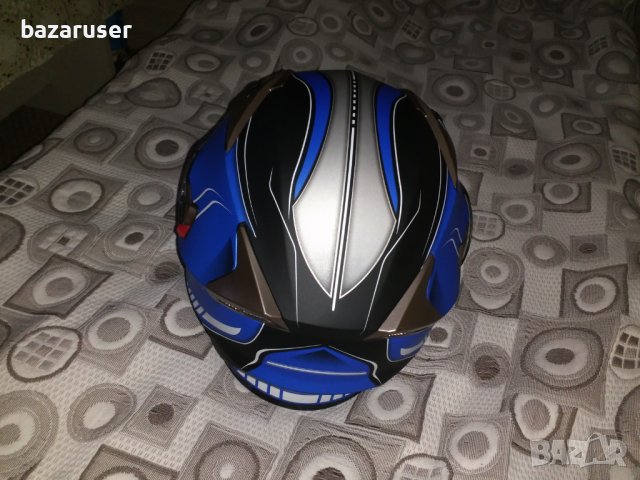 Каска мотор RIDERO интегриран син размер XS,S,M,L,XL/Гаранция 12 месеца/, снимка 9 - Аксесоари и консумативи - 29764243
