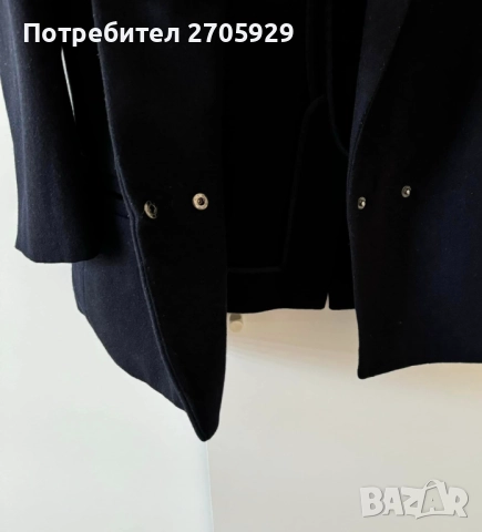 Тъмно синьо вълнено сако/блейзър Bimba Y Lola, размер 38, снимка 5 - Сака - 52220105