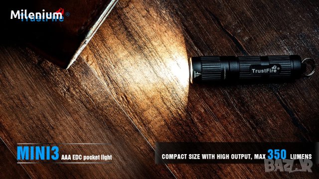 Мини фенер за ключодържател Trustfire Mini3 EDC LED, снимка 5 - Друга електроника - 43866028