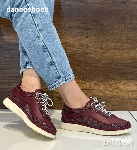 Дамски спортни обувки от естествена кожа , снимка 2 - Дамски ежедневни обувки - 38211403