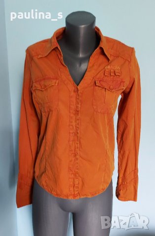 Памучна спортна риза "Garcia" genuine denim, снимка 2 - Ризи - 14430838