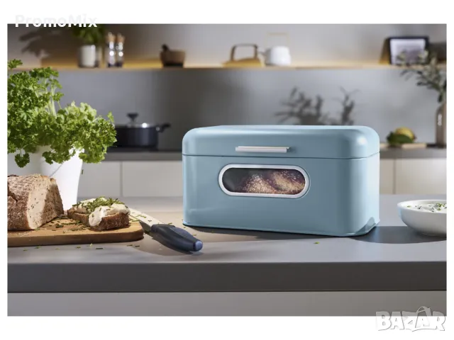 Кутия за хляб Kitchen Club 12605 Brotkasten Ретро метална кутия за хляб, снимка 2 - Кутии за храна - 47705835