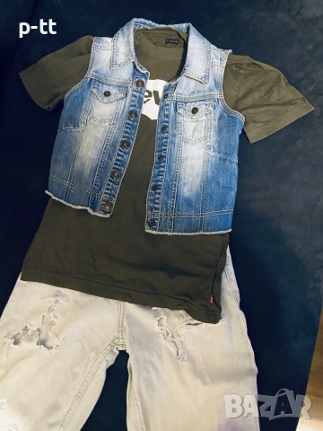 Дънково късо елече , снимка 4 - Елеци - 52336067