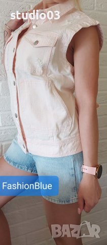 Деним елек с гол гръб EN CREME , снимка 4 - Елеци - 37178148