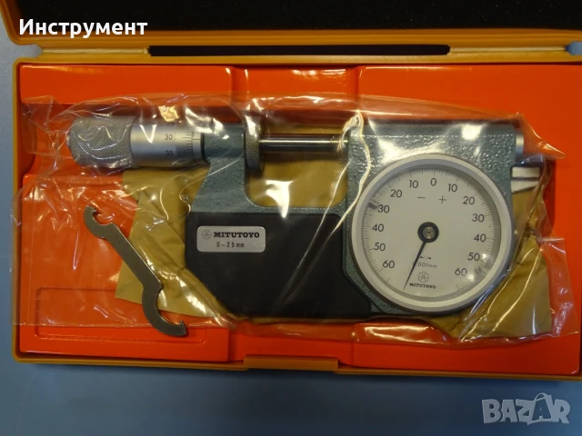 Индикаторен микрометър Mitutoyo 510-301 Indicating micrometer 0-25mm, снимка 5 - Други инструменти - 50827670