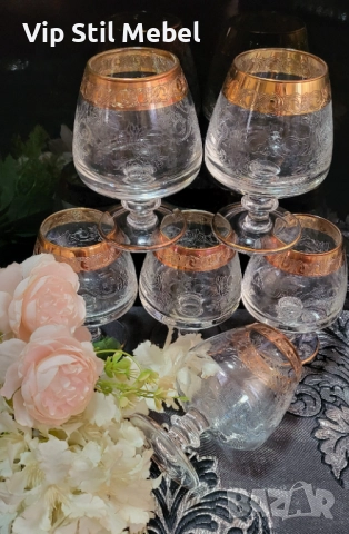 Италиански чаши за алкохол Murano Medichi , снимка 6 - Чаши - 52270853