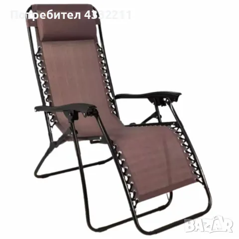 Плажен стол-шезлонг с възглавничка 175x52 см NS6318, снимка 3 - Градински мебели, декорация  - 49923259