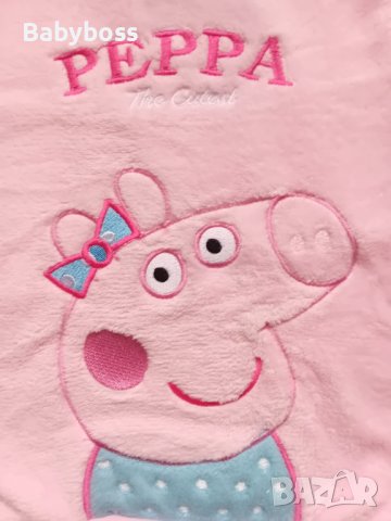 Пухкава детска блуза за момиче с Прасенцето Пепа, снимка 2 - Детски пуловери и жилетки - 42985571
