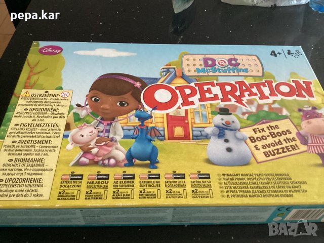 Чичо Доктор игра Disney Doc Ms Stuffins Operation, снимка 2 - Образователни игри - 43670185