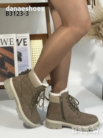 Дамски боти с грайфер в цвят какки, снимка 5 - Дамски боти - 52309853