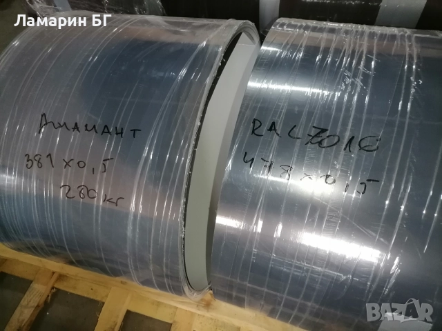 Щрипс /ламарина с PVC покритие лента за безшевни улуци