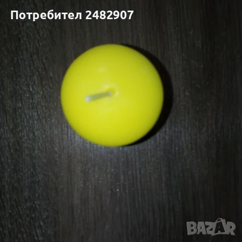 Жълта цилиндрична свещ, снимка 7 - Други - 50987947
