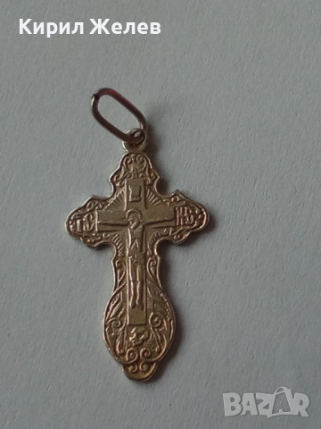 Старо сребърно кръстче 50632, снимка 3 - Колиета, медальони, синджири - 52360125