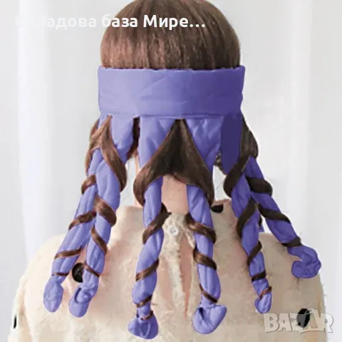 Ролка за коса сатенена текстура. 8 броя по 30 сантиметра, снимка 1