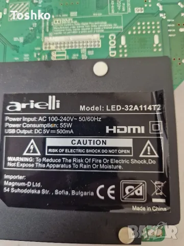 Arielli LED-32A114T2 MAIN BOARD TP.MS3663S.PB818 PANEL LQ315T3HC64 BD, снимка 3 - Части и Платки - 48212429