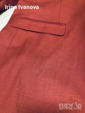 Червено елегантно мъжко сако, снимка 11 - Сака - 38245655