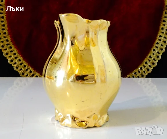 Каничка баварски порцелан,чисто злато,барок. , снимка 2 - Антикварни и старинни предмети - 51172024