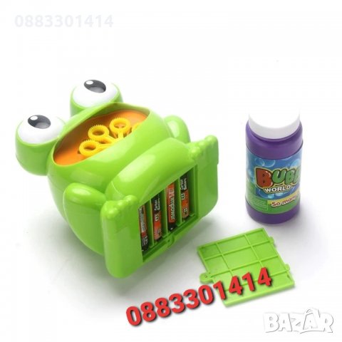 Машина за сапунени балони сапунени мехурчета Жаба, снимка 8 - Електрически играчки - 33031772