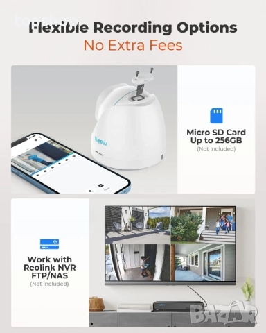 Нова Reolink RLC-820A 8MP, 4K PoE CCTV камера за външна употреба с разпознаване на хора/превозни..., снимка 5 - IP камери - 51637856