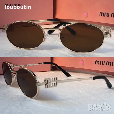 Miu 2024 дамски слънчеви очила елипса овални кръгли 4 цвята, снимка 3 - Слънчеви и диоптрични очила - 47681503