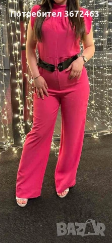 Обувки и гащеризон в комплект цикламен цвят , снимка 4 - Гащеризони - 53130893