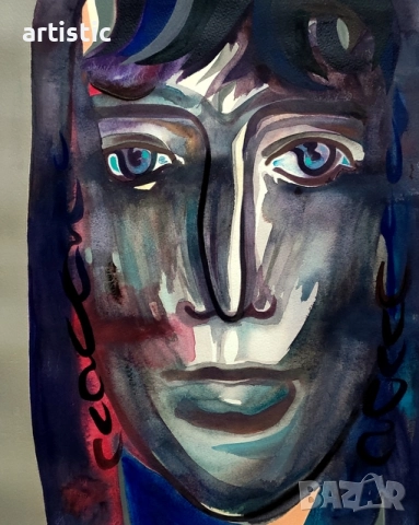 Дечко Узунов, живописен портрет на "Родопска невеста", снимка 4 - Картини - 52976492