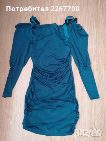 Сатенена рокля , снимка 3 - Рокли - 35535022