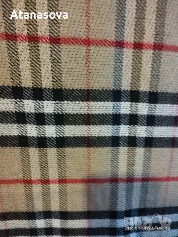 Продавам английски луксозен мъжки шал от кашмир Burberry , снимка 2 - Други - 48007118