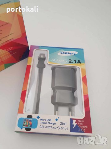 Зарядно, адаптер + кабел Micro USB Samsung Fast Charging, снимка 3 - Оригинални зарядни - 43196194