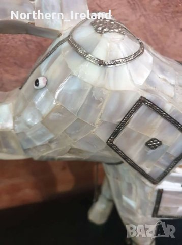 Статуетка слон - седеф , снимка 10 - Антикварни и старинни предмети - 37292819