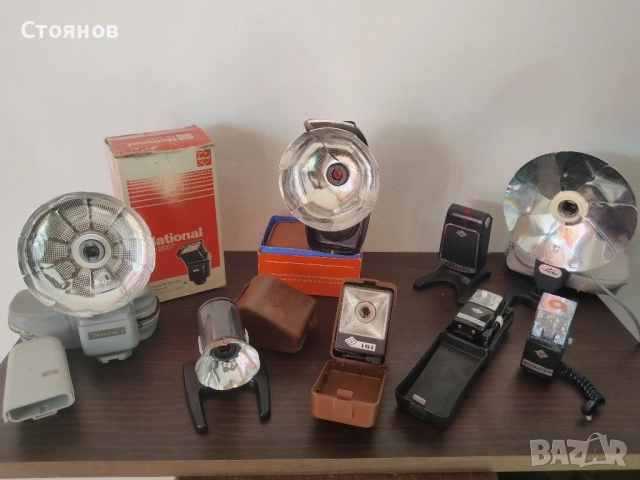 Ретро светкавици за камери AGFALUX, National, Zeiss Ikon, др. 