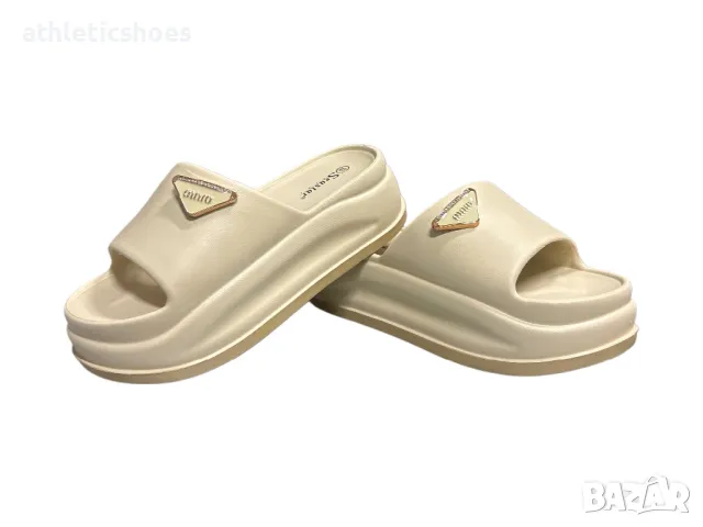 Дамски чехли на платформа , снимка 6 - Чехли - 50312559