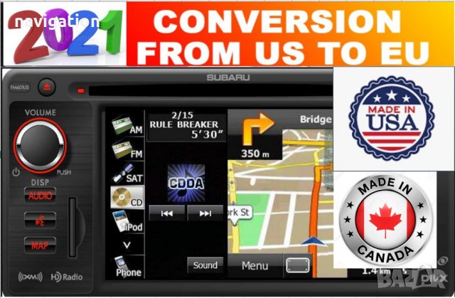 🇧🇬 🇲🇦🇵 2022 SD карта ъпдейт навигация СУБАРУ Subaru Impreza/XV/Forester/Legacy Outback EU/USA, снимка 12 - Аксесоари и консумативи - 31081607