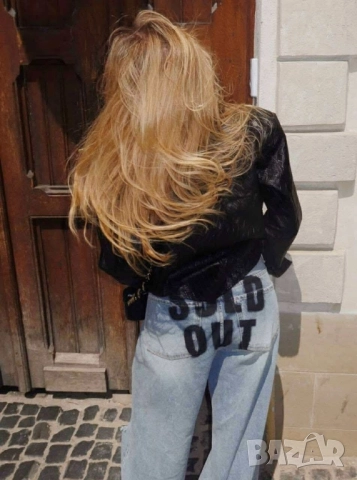 дънки с ефектен дизайн 