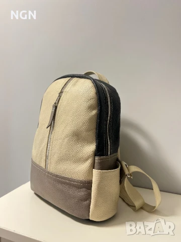 Уникална дамска раница от висококачествена естествена кожа., снимка 3 - Раници - 41644321