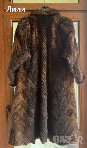 Палто от визон, тъмнокафяв, супер запазен, БЕЗПЛАТНА ДОСТАВКА, снимка 6 - Палта, манта - 43283660