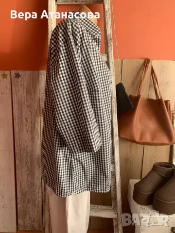 🥼🍒💄 Риза с 3/4 ръкави в свободна кройка🍓, снимка 2 - Ризи - 49244733