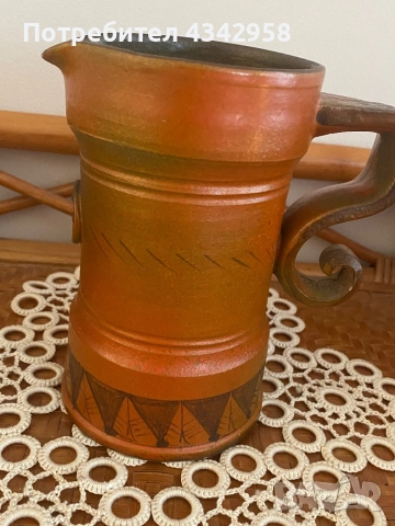 Vintage керамична гарафа « Garavelli Siena Majolica»., снимка 4 - Антикварни и старинни предмети - 51445962