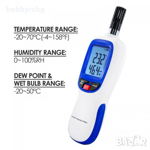 Уред за измерване на влажност и температура, снимка 3 - Други инструменти - 21745151