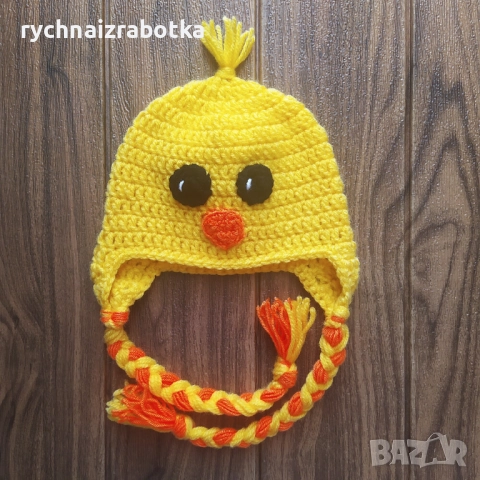 Шапка Пиленце - новородено,3-6 мес., снимка 2 - Бебешки шапки - 51699086