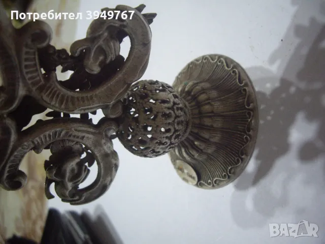 Ръчно изработен малък сребърен свещник., снимка 4 - Антикварни и старинни предмети - 48262581